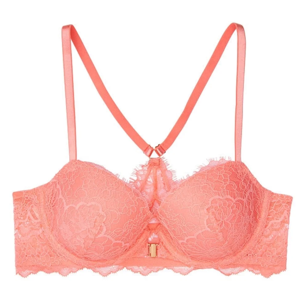 VICTORIA'S SECRET 34DD DREAM ANGELS LIGHTLY LINED DEMI BRA - Picture 1 of 7